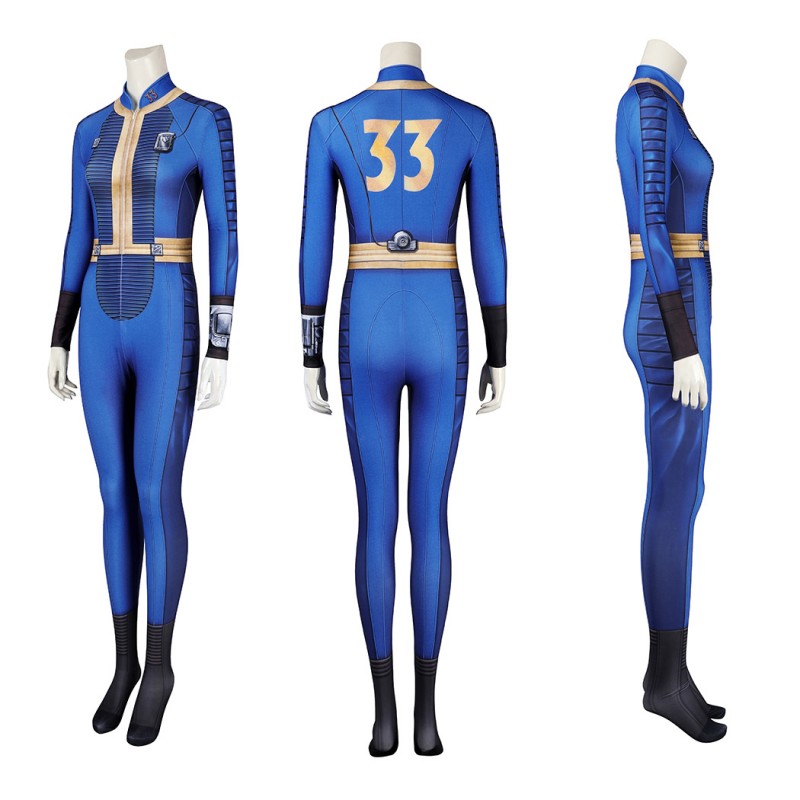 Fallout Jumpsuit Fallout 33 Lucy Blue Cosplay Costumes Female Suit