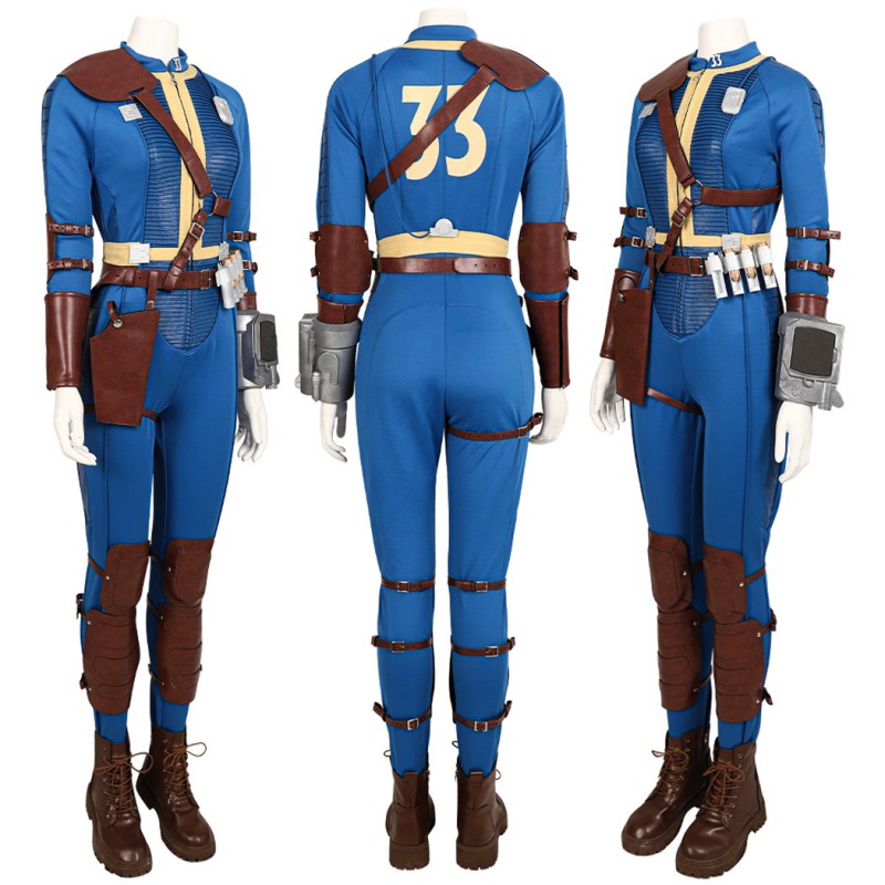 Fallout Female Costume 2024 TV Fallout Lucy Cosplay Suit Blue Outfits
