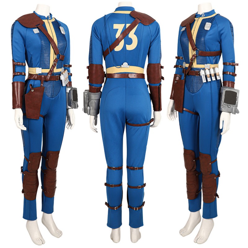 Fallout Female Costume 2024 TV Fallout Lucy Cosplay Suit Blue Outfits