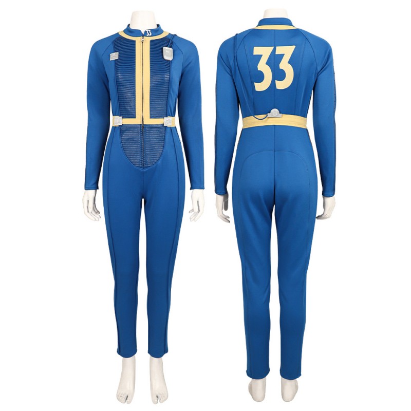 Fallout Female Costume 2024 TV Fallout Lucy Cosplay Suit Blue Outfits
