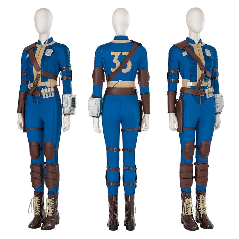 Fallout Lucy Costumes TV Fallout Female Halloween Cosplay Costumes Blue Outfits