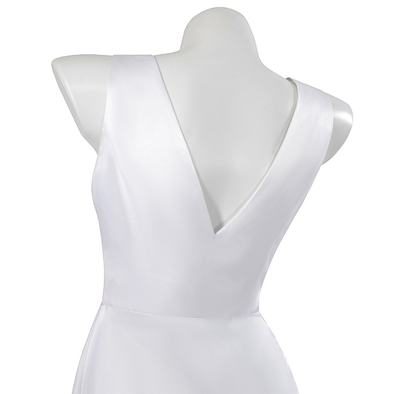 Lady Halloween Costume Stefani Germanotta Cosplay Suit White Wedding Dress