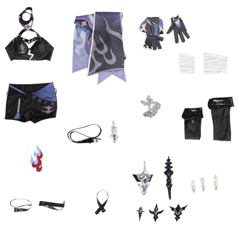 Acheron Halloween Costume Game Honkai Star Rail Cosplay Suit Dress