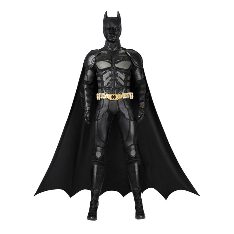 Bruce Costume Knight Cosplay Suit Men Black Outfit