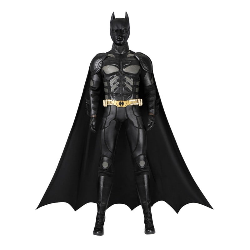 Ready To Ship Bruce Costume Knight Cosplay Suit Men Black Outfit