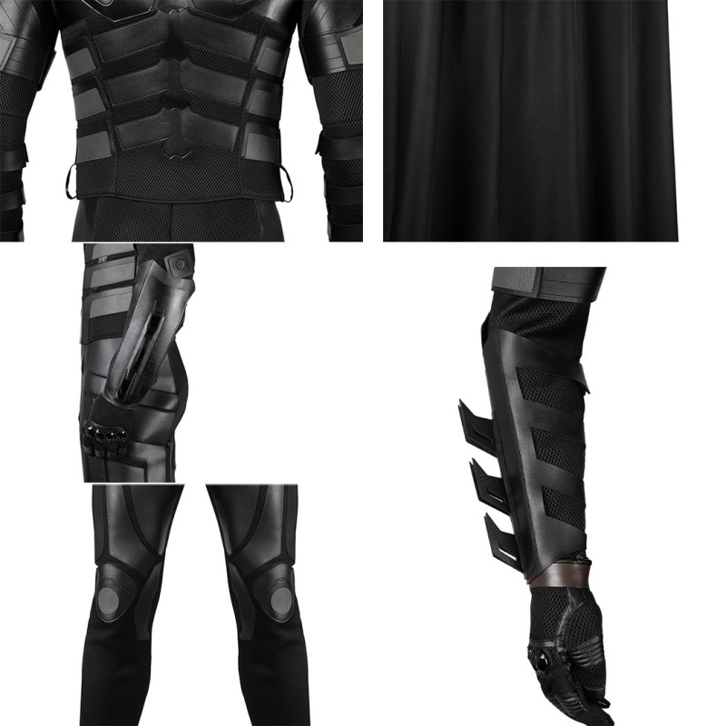 Bruce Costume Knight Cosplay Suit Men Black Outfit