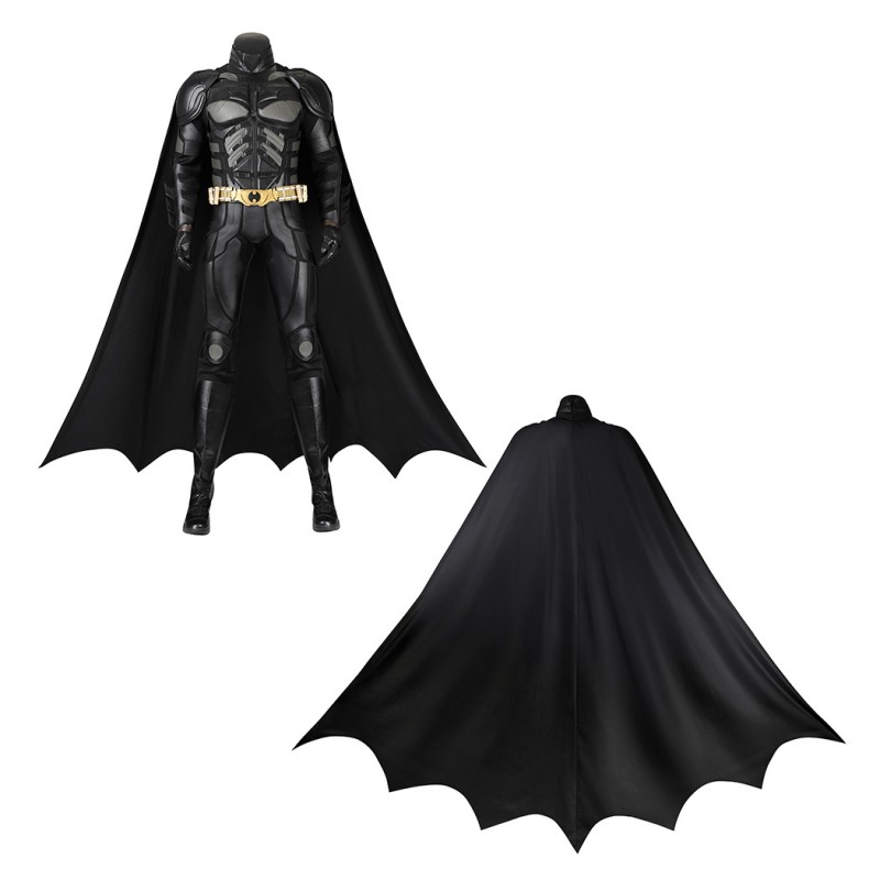 Bruce Costume Knight Cosplay Suit Men Black Outfit