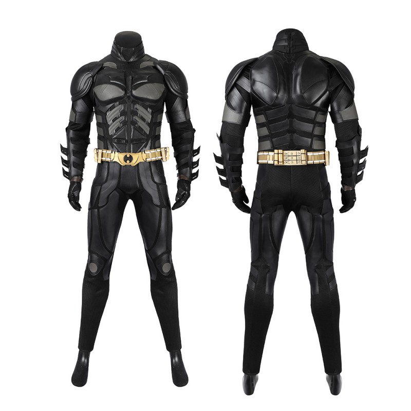 Bruce Costume Knight Cosplay Suit Men Black Outfit