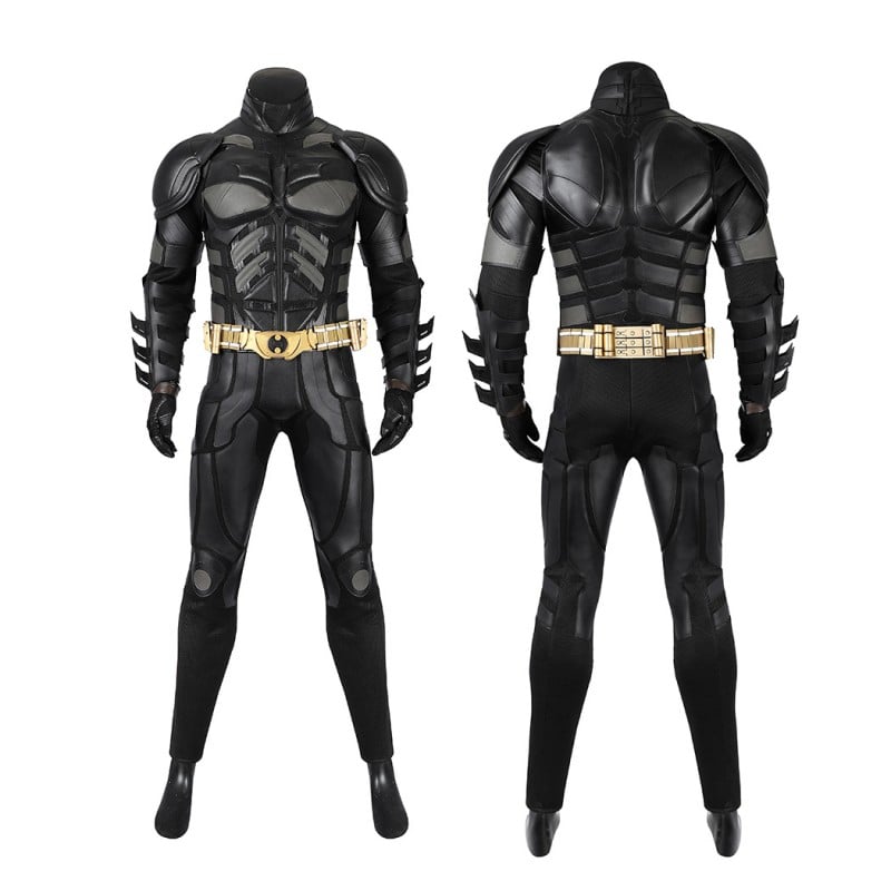 Ready To Ship Bruce Costume Knight Cosplay Suit Men Black Outfit