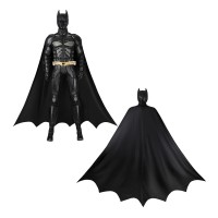 Bruce Costume Knight Cosplay Suit Men Black Outfit