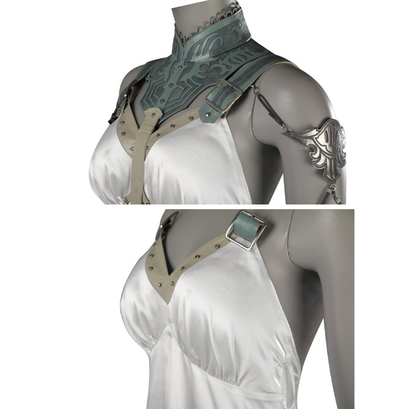 Final Fantasy VII Rebirth Cosplay Costumes Gold Saucer Dance Fancy Loveless Rosa White Dress Suit