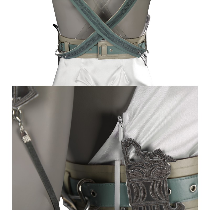 Final Fantasy VII Rebirth Cosplay Costumes Gold Saucer Dance Fancy Loveless Rosa White Dress Suit