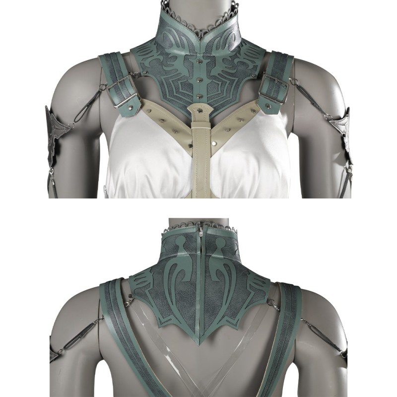 Final Fantasy VII Rebirth Cosplay Costumes Gold Saucer Dance Fancy Loveless Rosa White Dress Suit