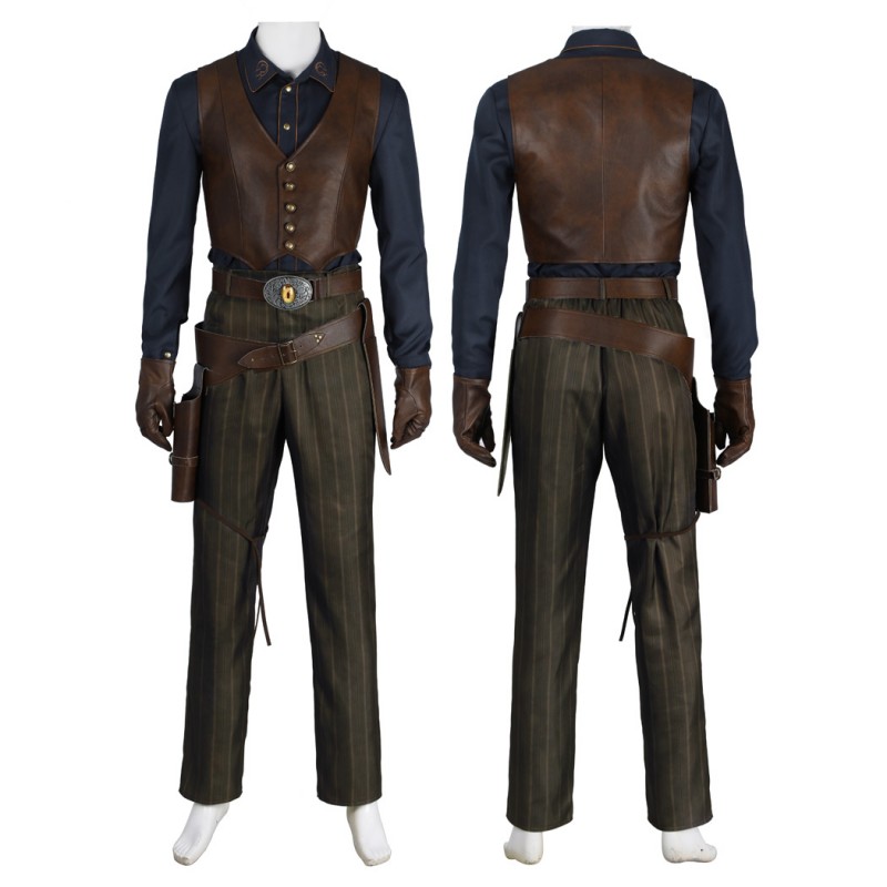 The Ghoul Costume TV Fallout Cosplay Suit Men Halloween Outfit