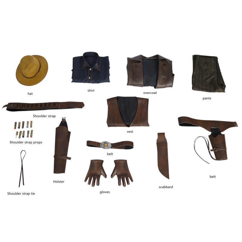 The Ghoul Costume 2024 TV Vault Cosplay Suit Men Halloween Outfit