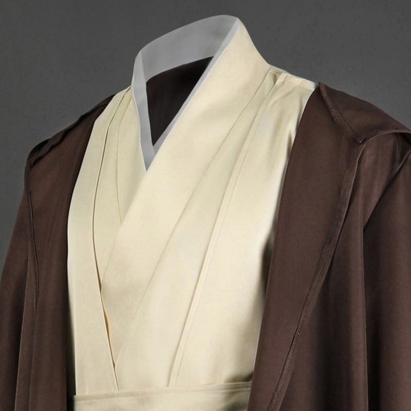 Obi-Wan Kenobi Costume Star Wars Episode II Attack of the Clones Cosplay Suit