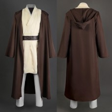 Obi-Wan Kenobi Costume Star Wars Episode II Attack of the Clones Cosplay Suit