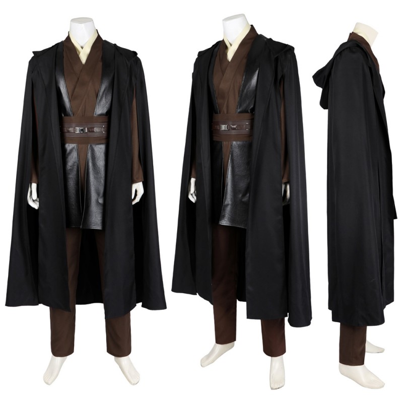 Anakin Skywalker Halloween Costume Star Wars Episode II Attack of the Clones Cosplay Suit