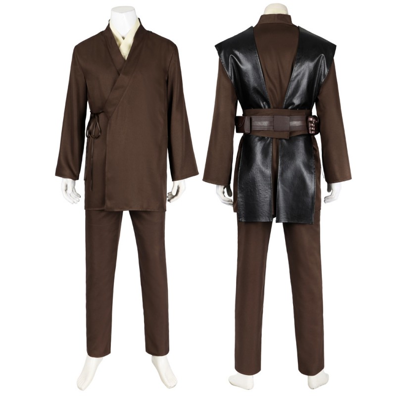 Anakin Skywalker Halloween Costume Star Wars Episode II Attack of the Clones Cosplay Suit