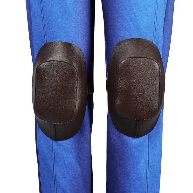 Male Lucy Vault Cosplay Costume Adult Blue Bodysuit Halloween Suit