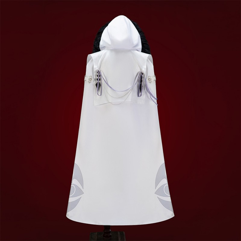 Genshin Impact Fatui Halloween Suit Game Cosplay Costumes Hooded Cloak