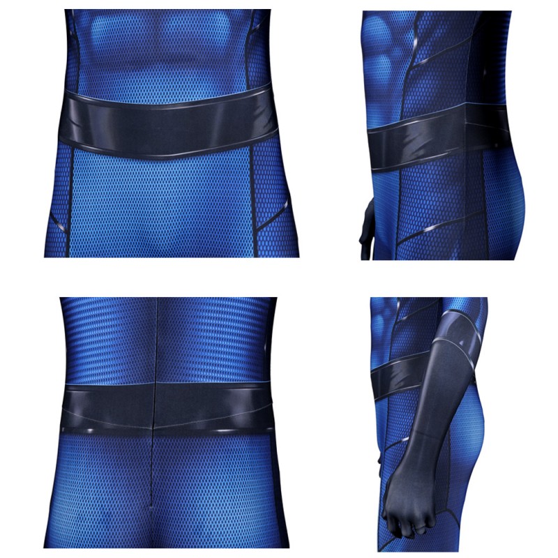 Bombastic Bag-Man Suit Game Spiderman Cosplay Costumes Blue Adult Jumpsuit