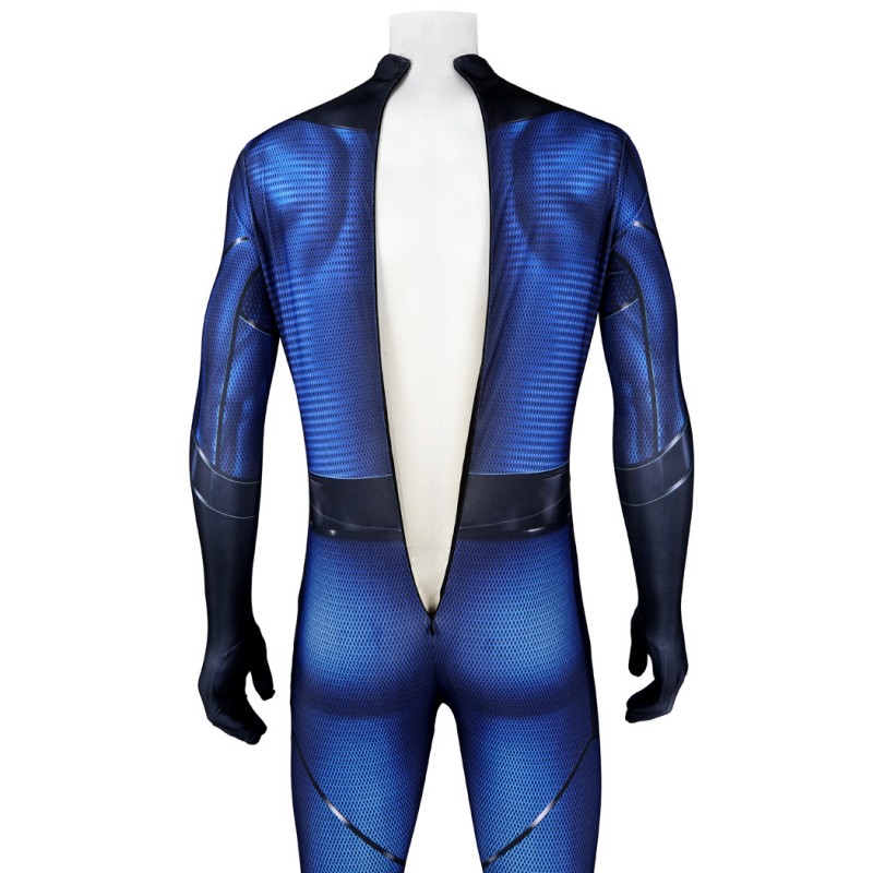 Bombastic Bag-Man Suit Game Spiderman Cosplay Costumes Blue Adult Jumpsuit