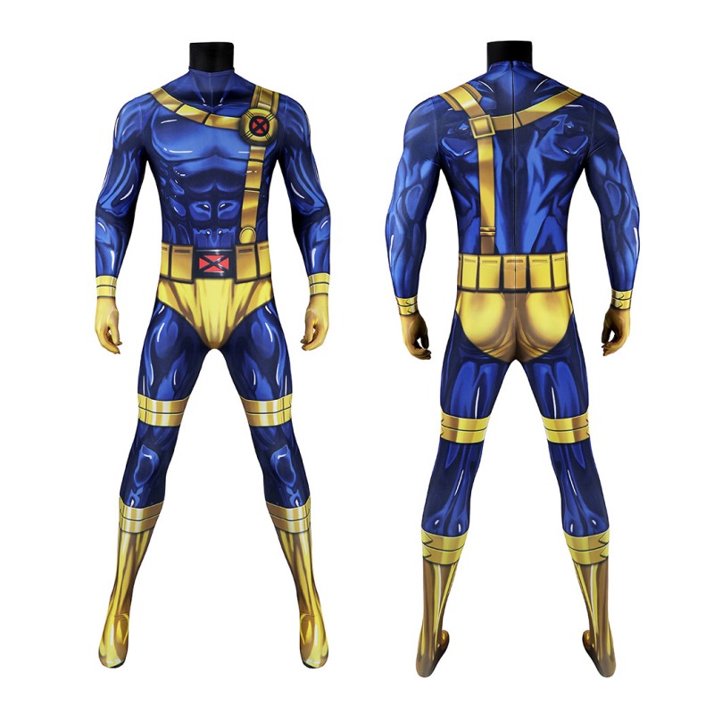X-Men 97 Cyclops Suit Scott Summers Jumpsuit Halloween Cosplay Costumes