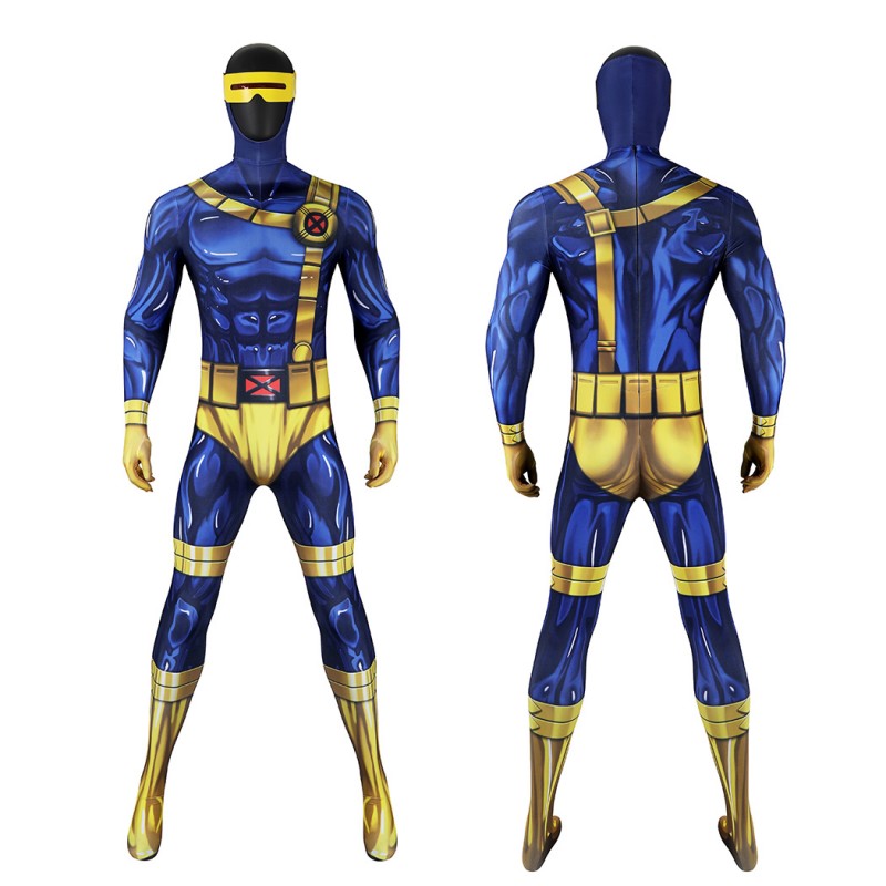 X-Men 97 Cyclops Suit Scott Summers Jumpsuit Halloween Cosplay Costumes