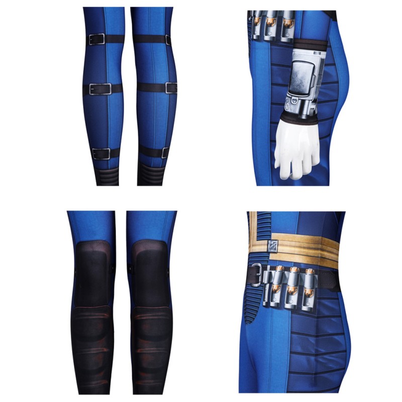 Fallout Jumpsuit 2024 TV Fallout Blue Cosplay Costumes Adult Suit Accessories Pattern