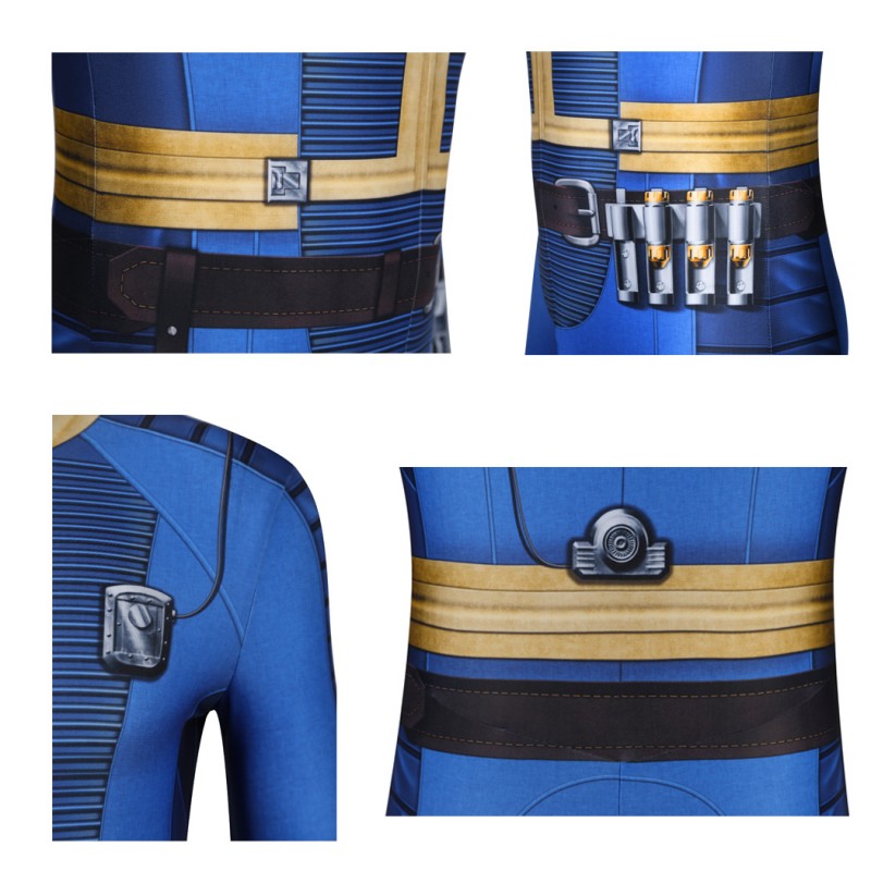 Fallout Jumpsuit 2024 TV Fallout Blue Cosplay Costumes Adult Suit Accessories Pattern