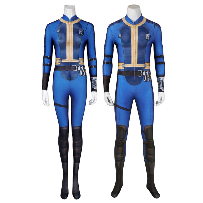 Vault 33 Jumpsuit 2024 TV Lucy Blue Cosplay Costumes Adult Suit Accessories Pattern