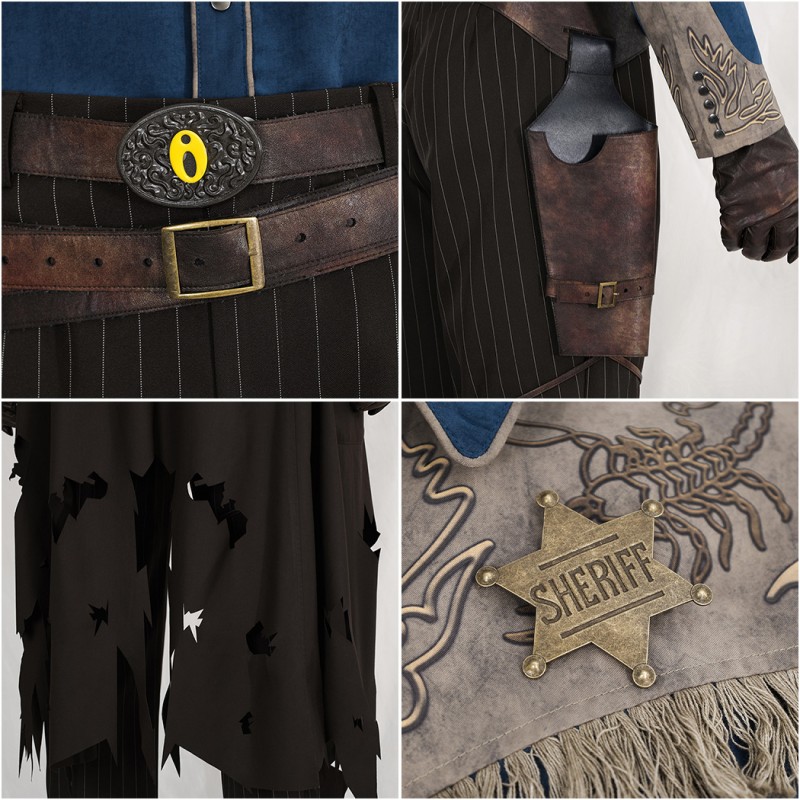 Vault Scavenger Costume Game Male Halloween Cosplay Suit Scavenger Outfit