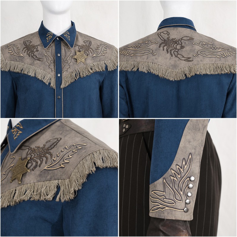 Vault Scavenger Costume Game Male Halloween Cosplay Suit Scavenger Outfit