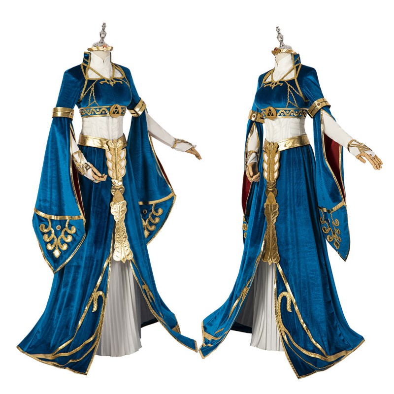 Princess Zelda Halloween Costume The Legend of Zelda Breath of the Wild Cosplay Suit Dress Outfits