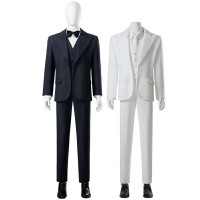 Joaquin Halloween Costumes 2024 Arthur Cosplay Suit Black White Outfits
