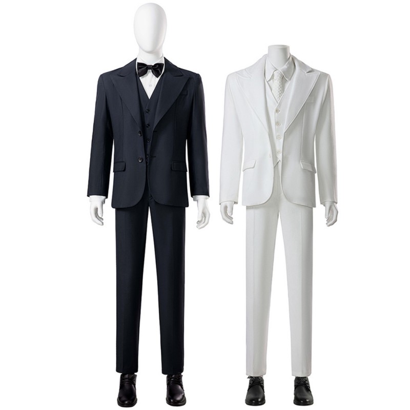 Joaquin Halloween Costumes 2024 Arthur Cosplay Suit Black White Outfits