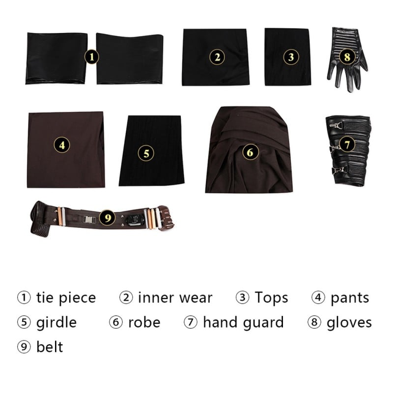 Anakin Skywalker Cosplay Costumes Star Wars Episode III Revenge of the Sith Halloween Suit