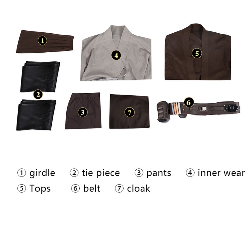 Anakin Skywalker Halloween Suit Star War Episode II Attack of the Clones Cosplay Costumes