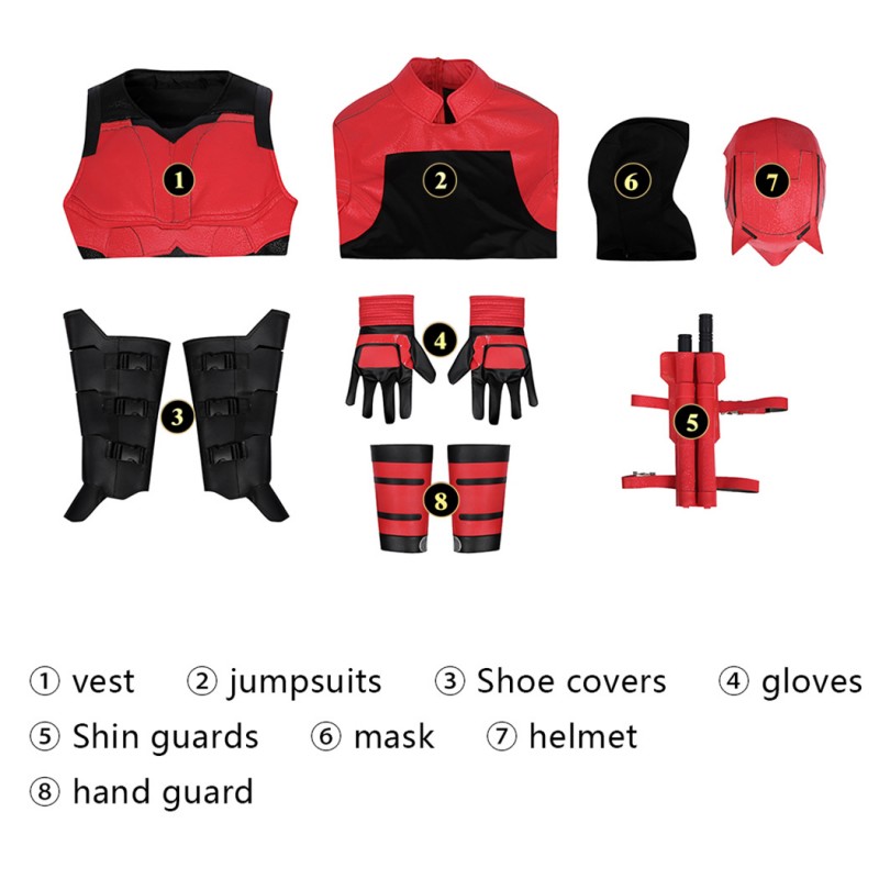 Daredevil Matthew Murdock Costume Daredevil Born Again Cosplay Suit Red Outfits