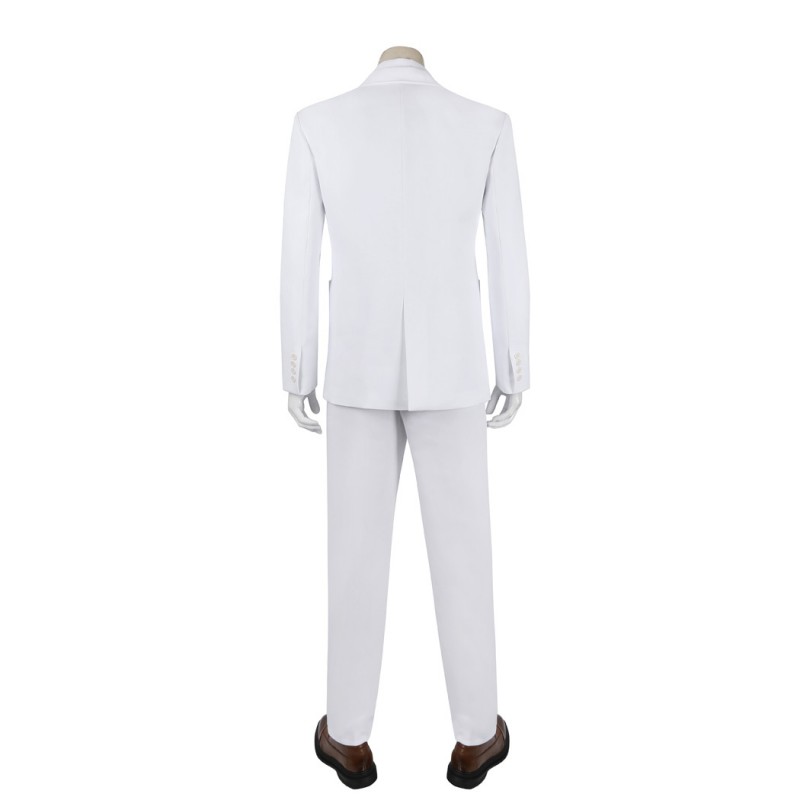 Arthur Fleck Suit Joaquin Cosplay Costumes White Uniform