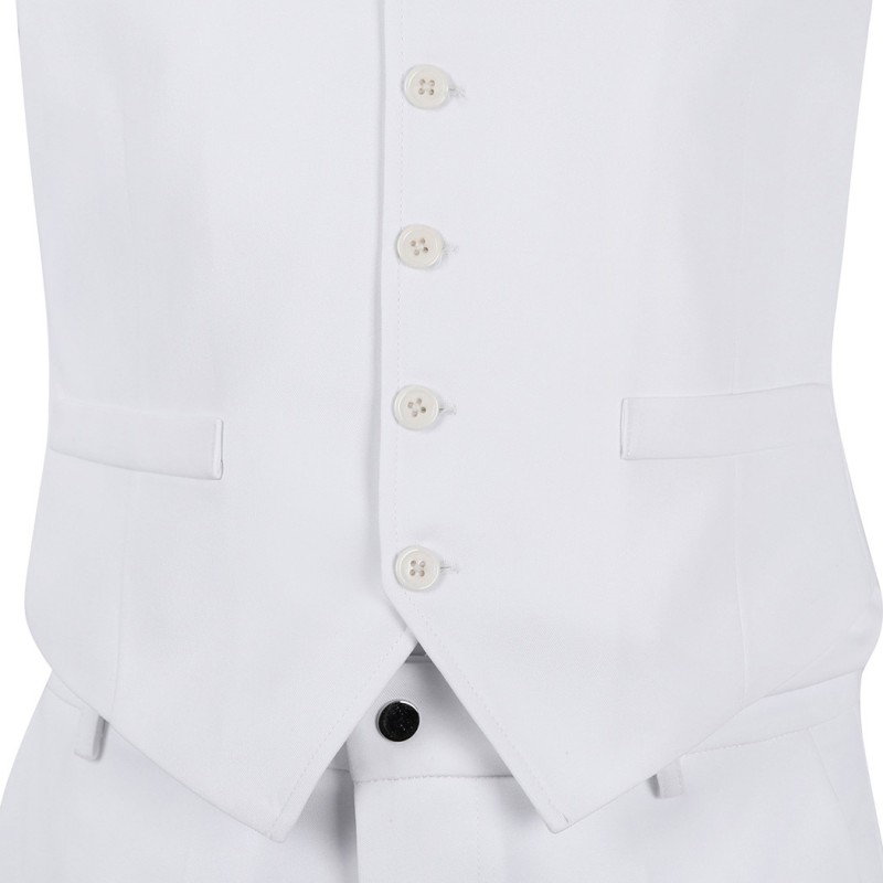 Arthur Fleck Suit Joaquin Cosplay Costumes White Uniform