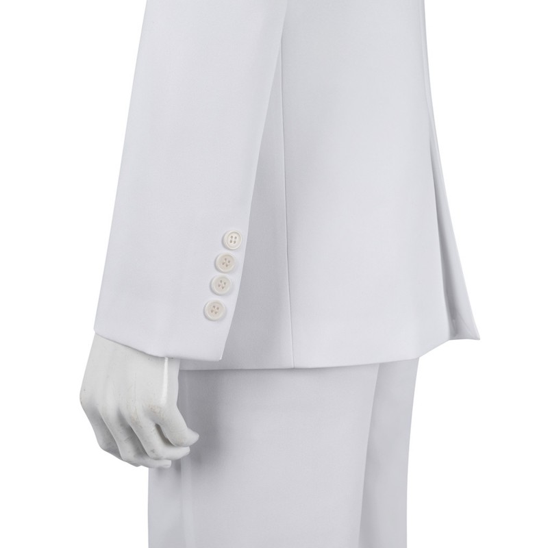 Arthur Fleck Suit Joaquin Cosplay Costumes White Uniform