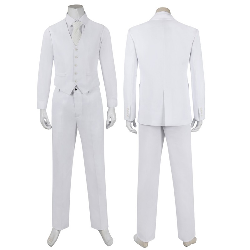 Arthur Fleck Suit Joaquin Cosplay Costumes White Uniform