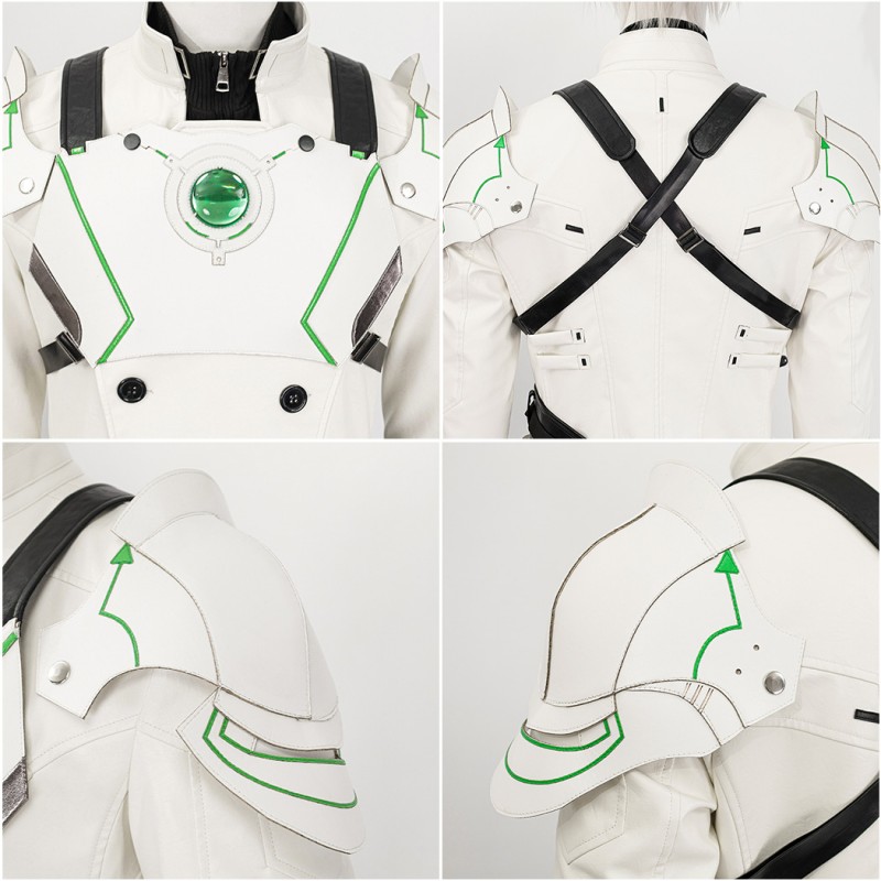 FF7 Remake Sephiroth Suit Final Fantasy VII Lifestream Cosplay Costumes White Outfits