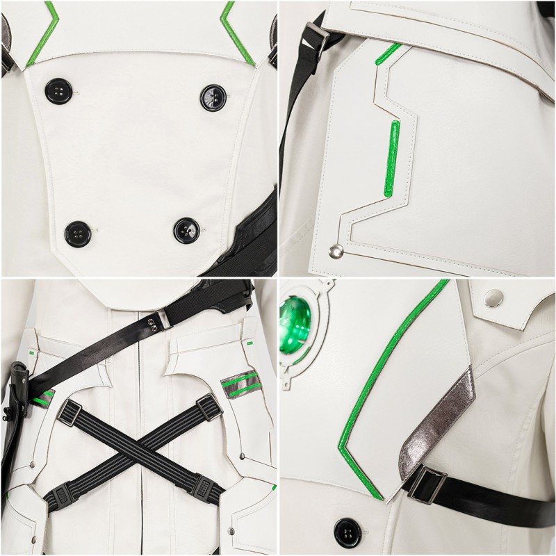 FF7 Remake Sephiroth Suit Final Fantasy VII Lifestream Cosplay Costumes White Outfits