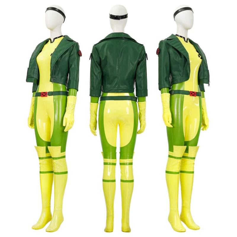 Rogue Costume X-Men 97 Anna Marie Cosplay Suit Women Halloween Outfits