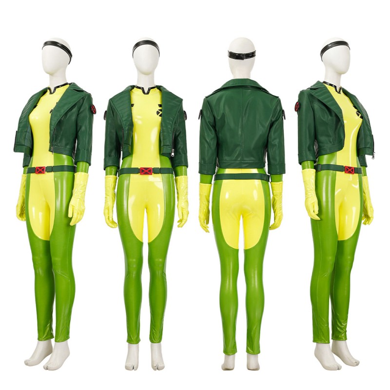 Rogue Costume X-Men 97 Anna Marie Cosplay Suit Women Halloween Outfits