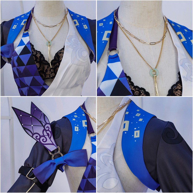 Honkai Star Rail Jade Suit Game Cosplay Costumes Women Halloween Outfits