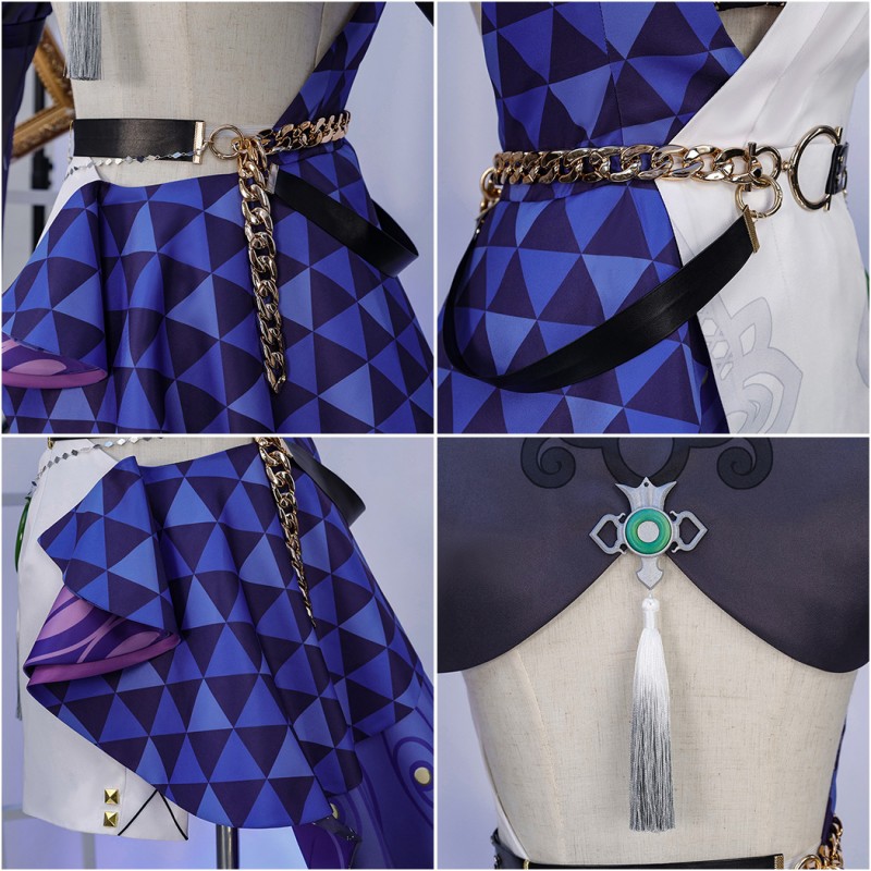 Honkai Star Rail Jade Suit Game Cosplay Costumes Women Halloween Outfits